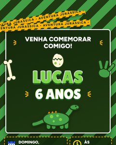 Modelo Dinossauro cartaz