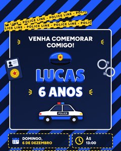 Modelo Polícia cartaz